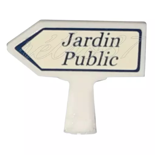 Panneau Michelin Jardin Public à gauche - SAI 8434 - HO 1/87