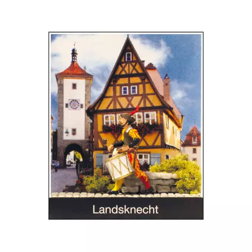Landsknecht avec tambour - Preiser 99504 - HO 1/87