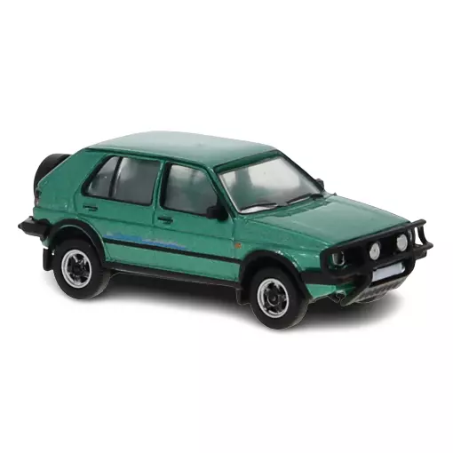 Voiture VW Golf II Country vert métallisé PCX 870204 - HO 1/87