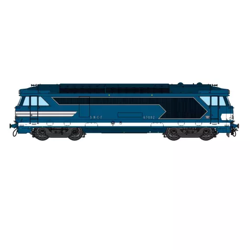 Locomotive diesel BB 67092 - Chrezo 670-01 - 0 1/43 - SNCF - Analogique - EP. III - IV 