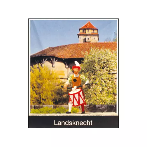 Landsknecht avec tambour - Preiser 99505 - HO 1/87