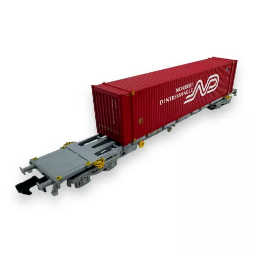 Wagon porte-conteneur 45' "Dentressangle" - Arnold HNS6501 - N 1/160 - SNCF - Ep VI - 2R