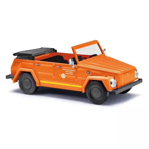 Kurierwagen "Volkswagen 181" ABC orange lackiert Busch 52716 - HO 1/87