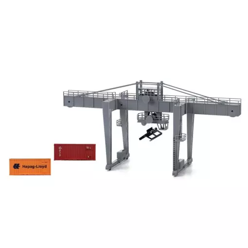 Grue de terminal portuaire avec deux conteneurs - LIMA HL8000 - HO 1/87