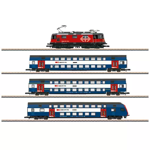 Coffret du train Züricher S-Bahn avec Re 420 - Märklin 81195 - Z 1/220 - CFF - EP VI - 2R - Analogique 