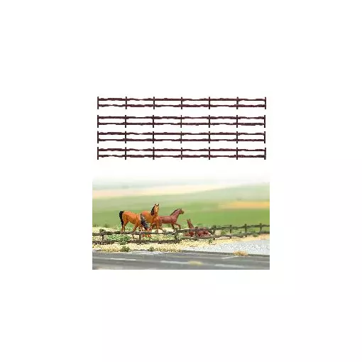 Clôture bois - Busch 6008 - HO 1/87