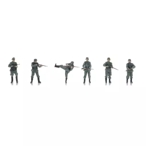 Porte d'entrée de l'infanterie de la Wehrmacht - 6 personnages - ARTITEC 5720004 - 1/72  