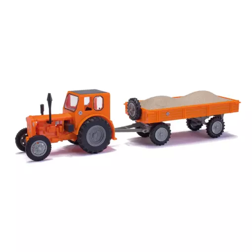 Pioneer tractor y remolque con grava Busch 210006436 - HO 1/87 -