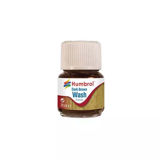 Enamel Wash Marron Foncé - Humbrol HUAV0205 - 28 ML