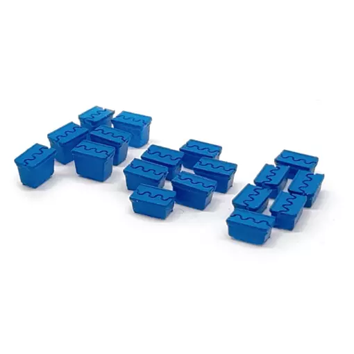 Boîtes en plastique européennes - 87TRAIN 221131 - HO 1/87