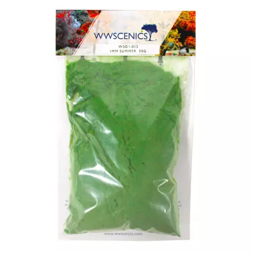 Gazon statique 1 mm Été 50 g - wwscenics WSG1012