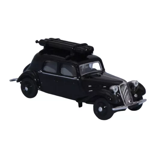 Citroën Traction 11A 1935 - con equipaggiamento per gas di città - SAI 6180 - HO 1/87 - nero