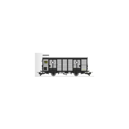 Wagon fourgon gris clair, ferrures noires, N°2613 - Ree Modèles VM048 - HOe/HOm - CFD - Ep II/III - 2R