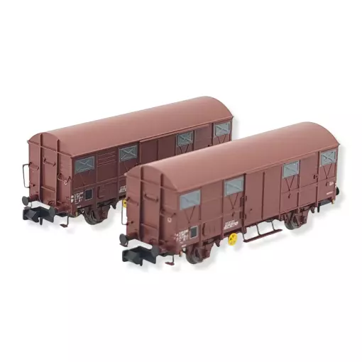 Set 2 wagons couverts  G4 Permaplex ARNOLD HN6516 - SNCF - N 1/160 - EP IV