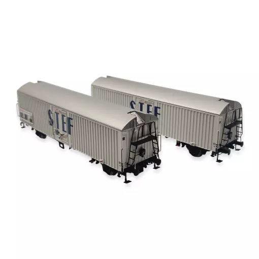 Set 2 wagons réfrigérants STEF - Ls Models 30236 - HO 1/87 - SNCF - EP III