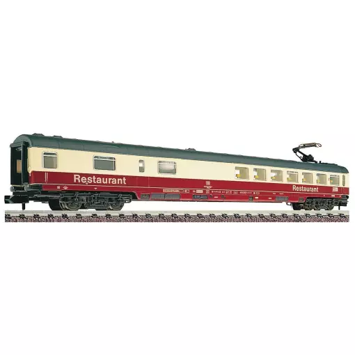 IC/EC type WRmz 135 restaurant car in red cream livery with black roof