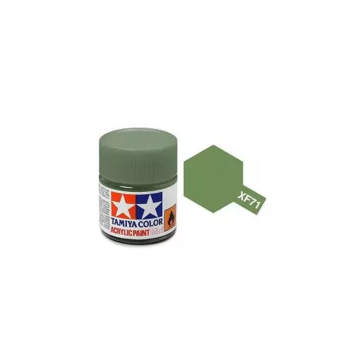 Peinture acrylique en pot - Vert Cockpit Japonais MAT XF71 - TAMIYA 81771 - 10ml