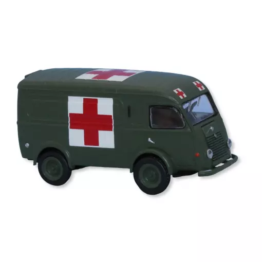 Furgone ambulanza militare Renault Goélette SAI 3716 - HO : 1/87