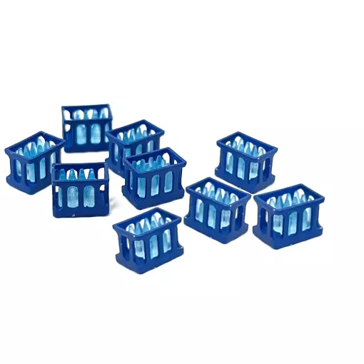 Caisses d’eau bleue - 87TRAIN 221089 - HO 1/87