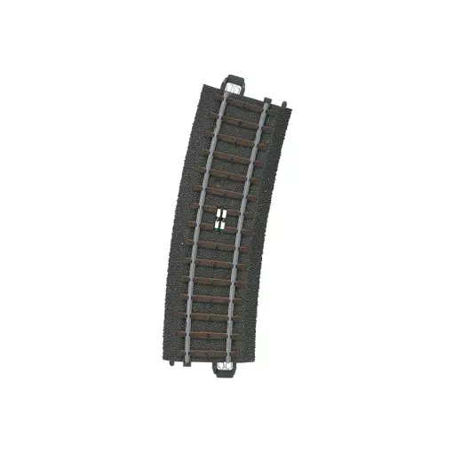 Rail courbe de commande à distance ballasté - Marklin 24294 - HO 1/87 - Code 83 - Voie C