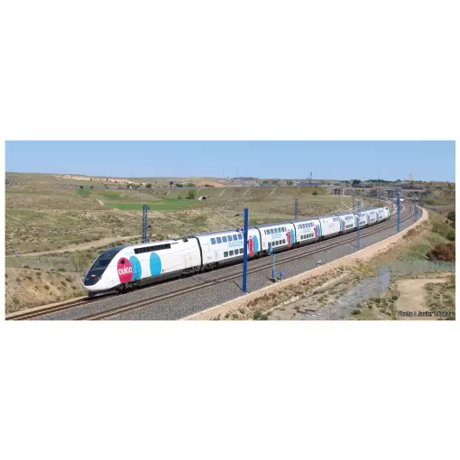 OUIGO Espana TGV 5 Voiture EMU Add on Set - Kato 10-2118 - N 1/160 - SNCF - Ep VI - 2R