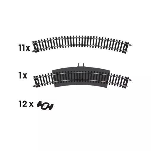 Track set N°5 MEHANO F105 - HO 1 : 87 - Code 100