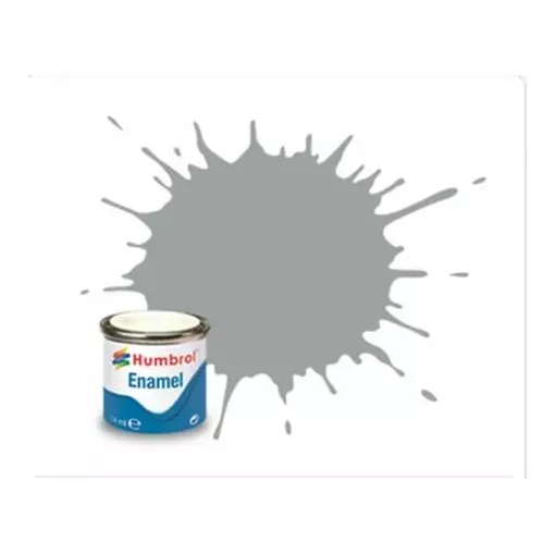 Peinture cellulosique couleur Gris Mouette U.S Satine  N°129 - Humbrol AA1420 - 14 mL
