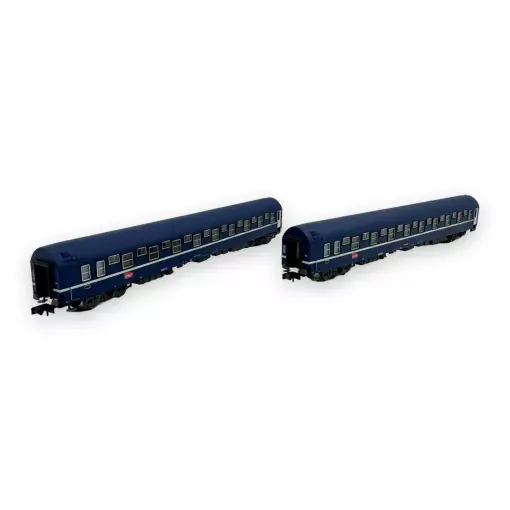 Set of 2 T2 sleeper cars - Arnold HN4343 - N 1/160 - SNCF - Ep V / VI - 2R
