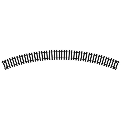 Double rail courbe R2 438mm de rayon 45° (8 voies au cercles)