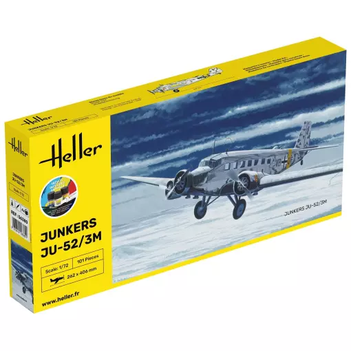 Kit de démarrage Avions Junkers JU-52/3M - Heller 56380 - 1/72