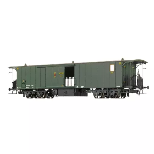Vagón de equipajes F4 - Brawa 45715 - HO 1/87 - SBB/CFF - EP II - 2R