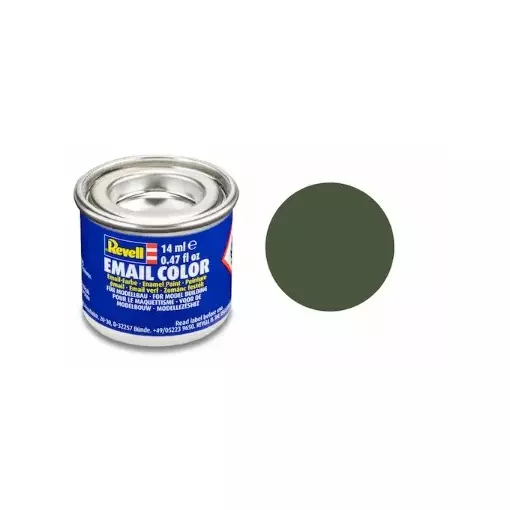 Peinture Émaillée Vert Bronze Mat RAL 6031, 14ml - Revell 32165