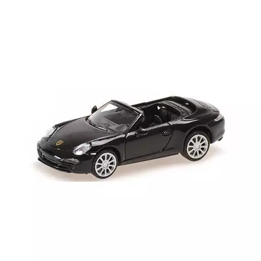 Porsche 911 Cabriolet 2012 noire - Minichamps 870068031 - 1/87 HO 
