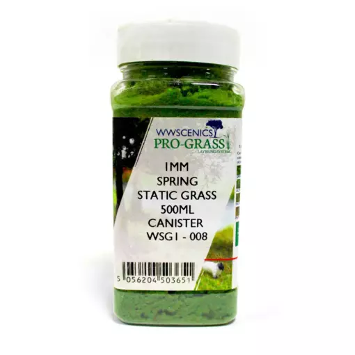 Bidon Gazon statique 1 mm Printemps 500 ml - wwscenics WSG1008