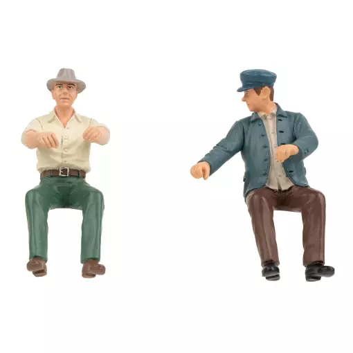 2 figurine di trattoristi POLA seduti G 331515 - G : 1/22.5 - agricoltura