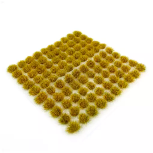 Static grass clumps stickers "prairie sauvage" 6 mm - WWSCENICS SGTWIL06 - pack of 100