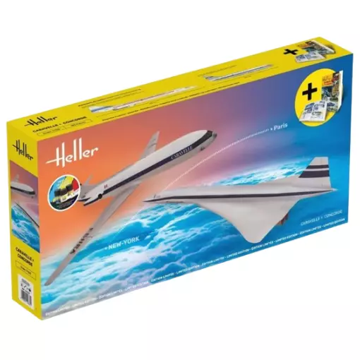 Kit démarrage - Caravelle + Concorde - Heller 52333 - 1/100