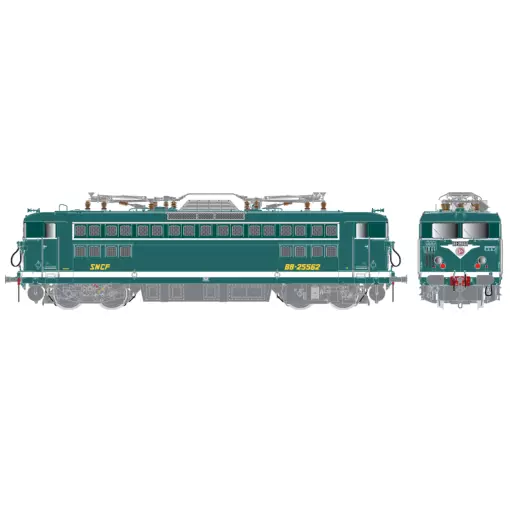 BB 25562 Elektrische locomotief - R37 HO 41086 - HO 1/87 - SNCF - EP IV - Analoog