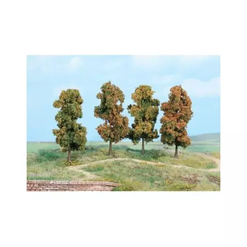 Lot de 4 arbres d'automne de 11 cm