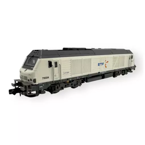 Locomotive Diesel BB 75024 - REE MODÈLES NW-295 - N 1/160 - SNCF - EP VI - Analogique - DC
