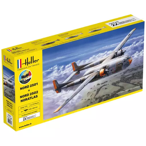 Kit de démarrage Nord 2501 + 2502 "Noratlas" Twinset - Heller 55374 - 1/72