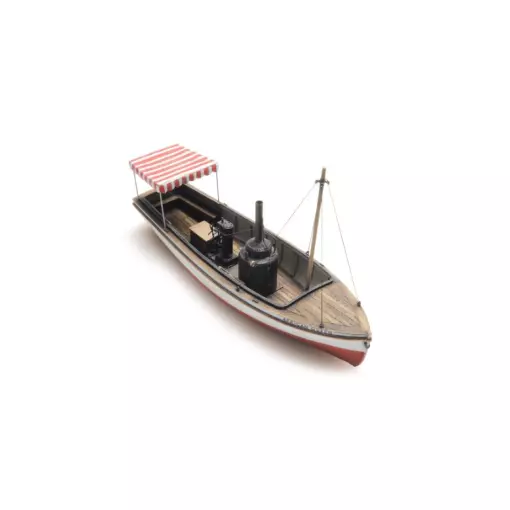 Bateau à vapeur à ligne de flottaison - Artitec 387.461 - 1/87 HO