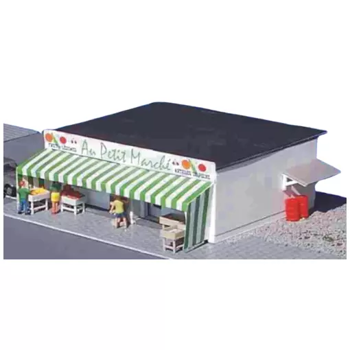 Au Petit Marché - Magasin - SAI 172 - HO 1/87 - 145 x 125 x 55 mm