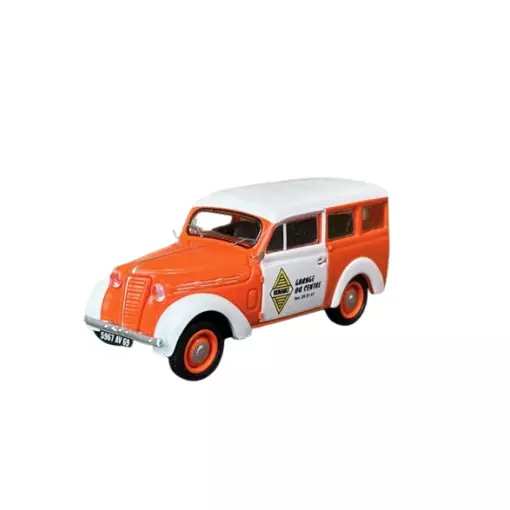 Voiture Renault JUVAQUATRE Break Vitré - REE MODELES CB174 - ORANGE - HO 1/87