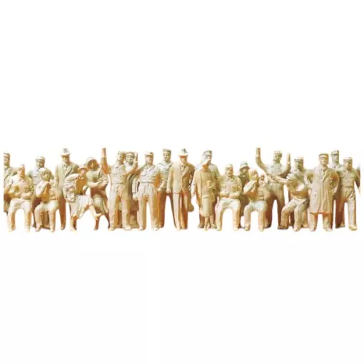 Pilotes, personnel au sol et passagers 1925 - Preiser 72510 - 1/72