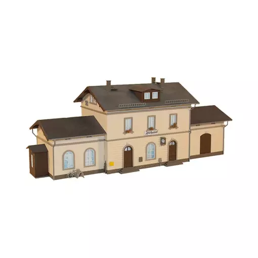 Gare de petite ville "Flöhatal" - Auhagen 11368 - HO 1/87 - 272 pièces
