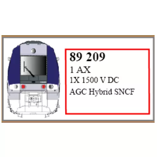 Pantographes pour AGC 1500 V-DC LS MODEL 89209 - HO 1 : 87