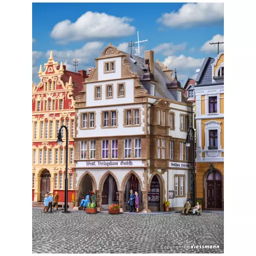 Maison d'édition westphalienne à Münster  - Kibri 38382 - HO 1/87