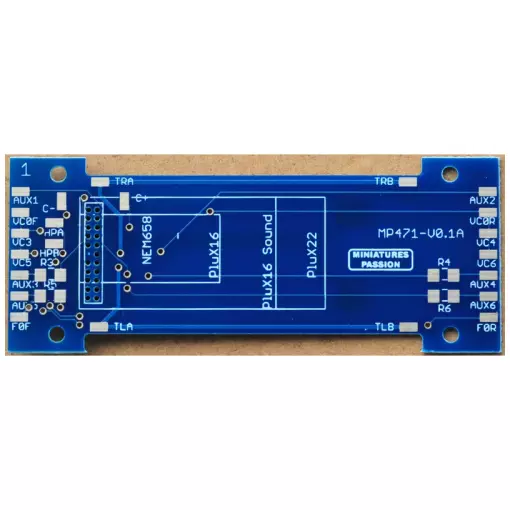 Digitalisier-Platine NEM 658 PluX 22 - Distrimodel MPPE471-22 - Für BB Jacquemin Roco