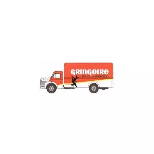 Lkw Berliet GLC 6 Koffer / Kastenwagen - verblecht GRINGOIRE - REE MODELES CB114 - HO : 1/87